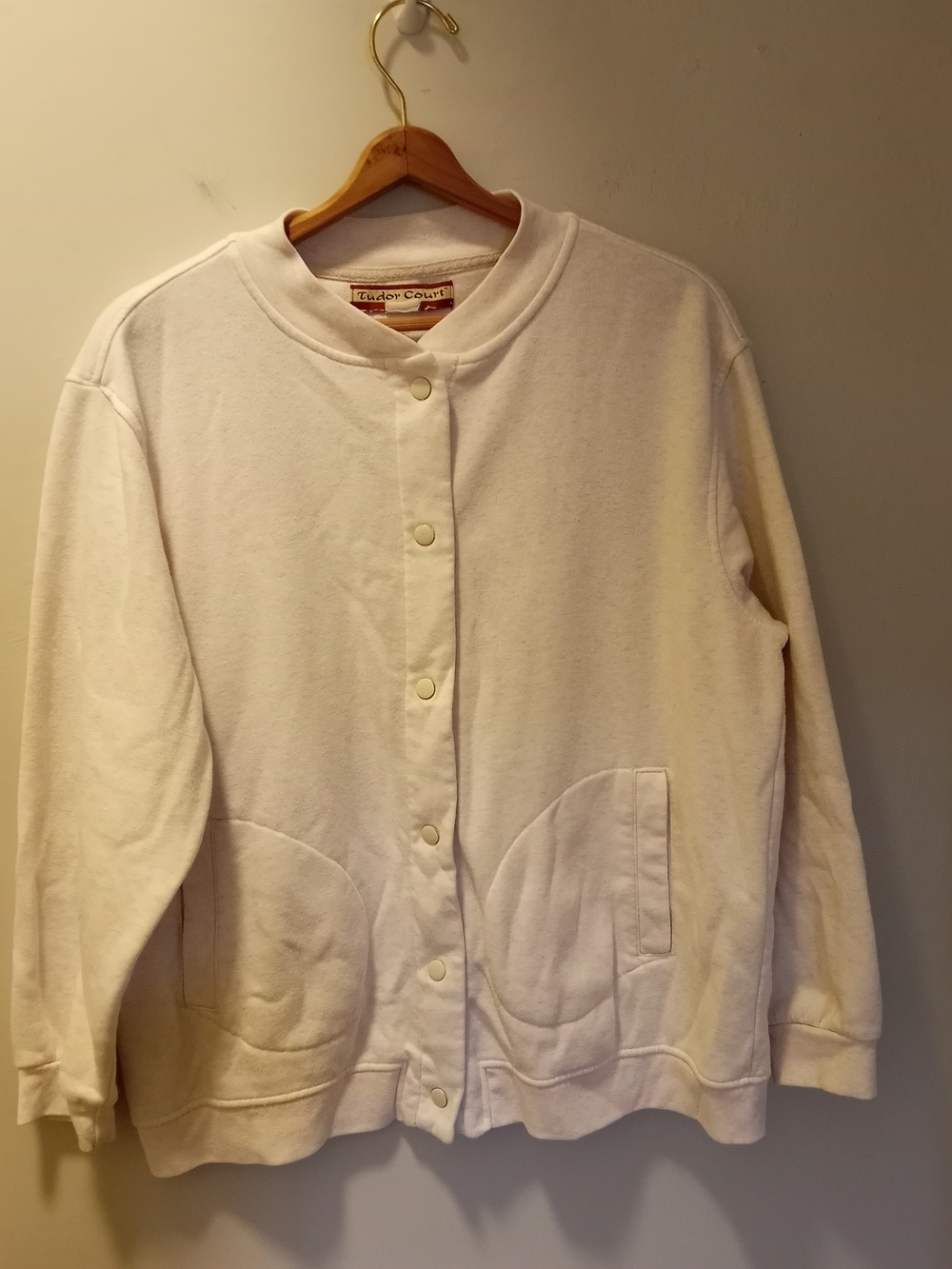 Vintage Tudor Court White Button Front Jacket ~ Free Shipping! ☆